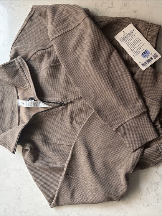lululemon athletica Jackets & Blazers - Lululemon Scuba Cropped Funnel-Neck Half Zip Waffle - NWT - Size S